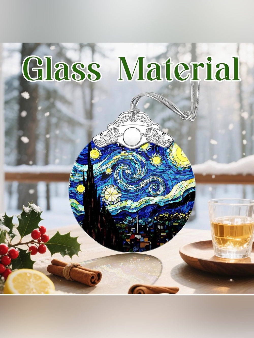 ✴️New✴️Starry Night Stained Glass Suncatcher (2/$15)